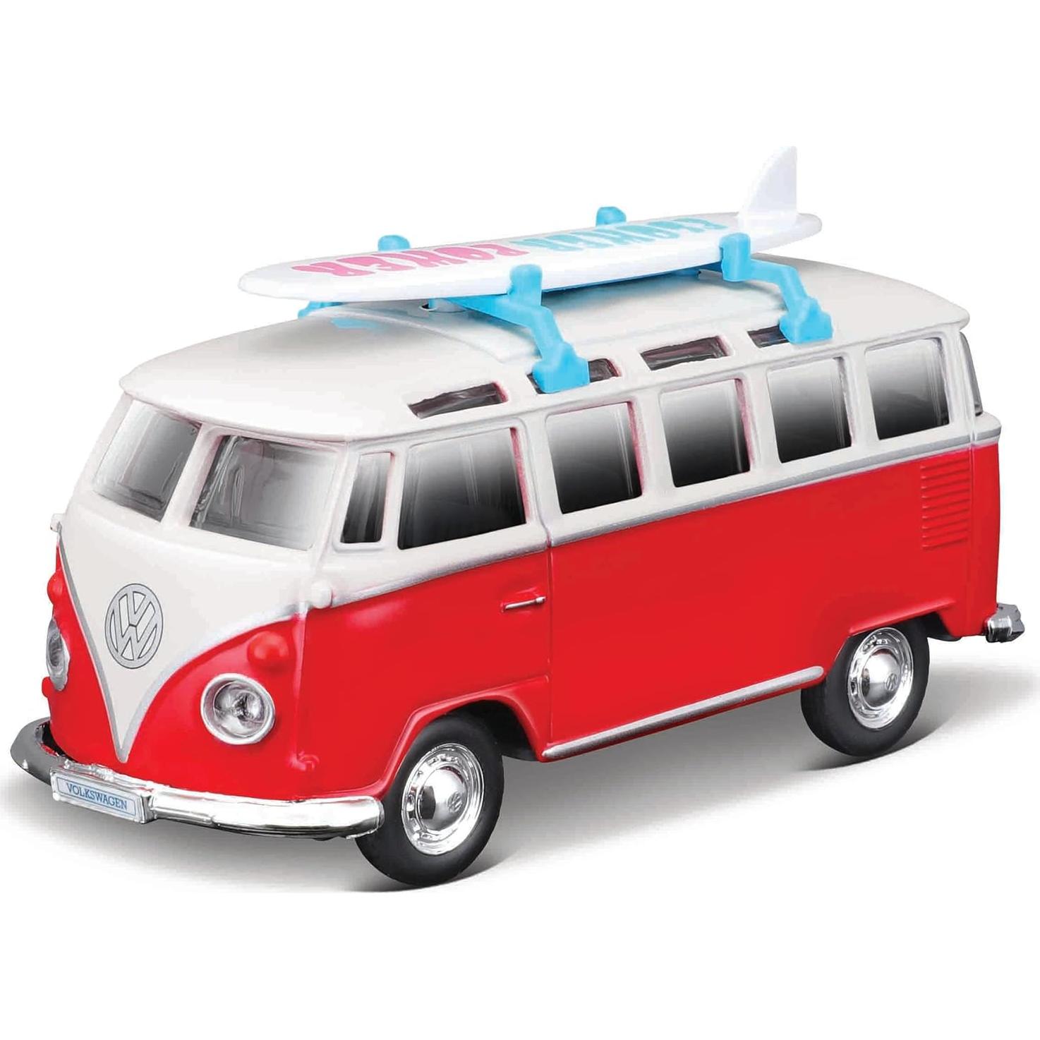 Maisto Volkswagen Van Samba 11.43 cm Fundición Colores Variados
