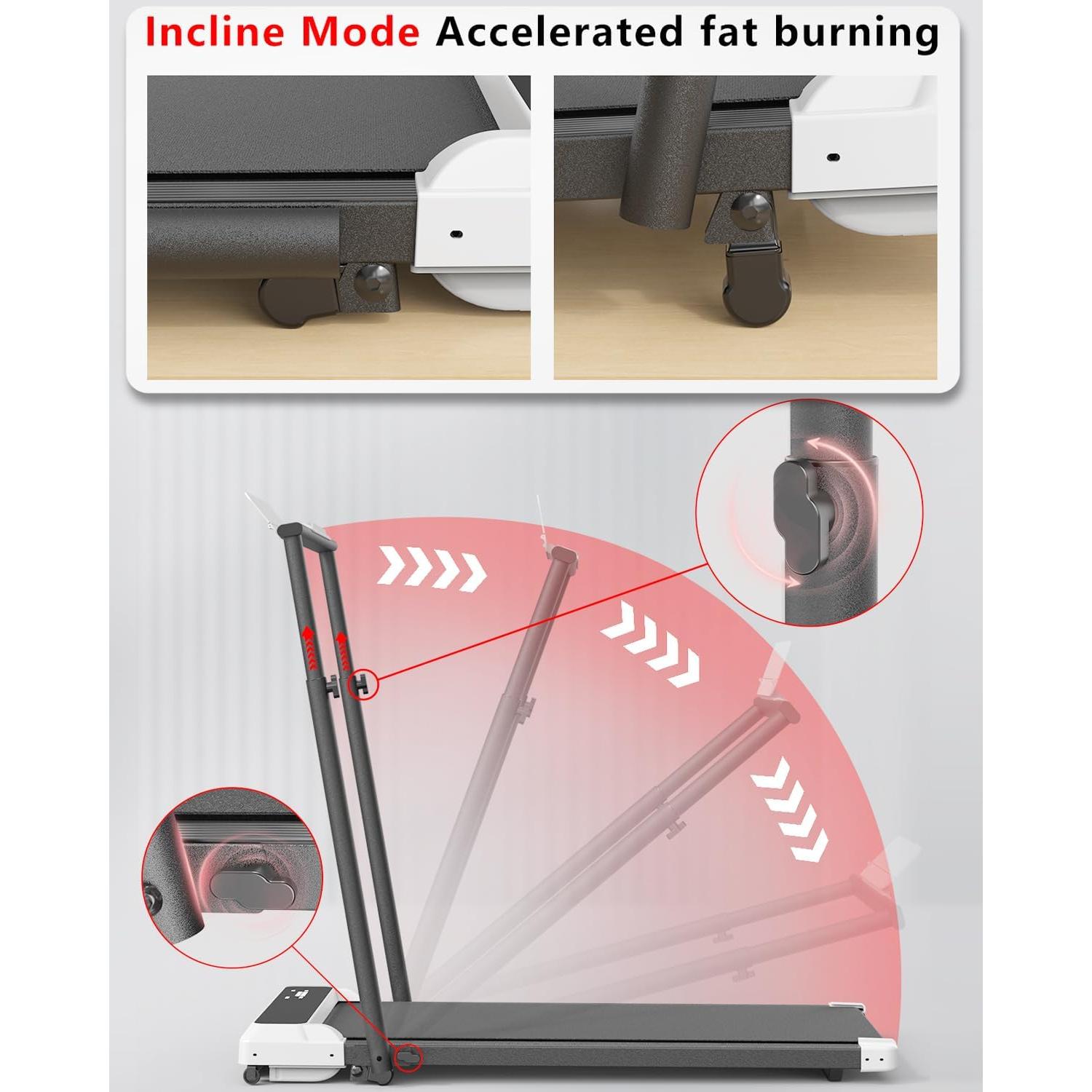 Caminadora 3 en 1 Ueadcm XJ-EC7W-M 2.5 HP Plegable 120 kg