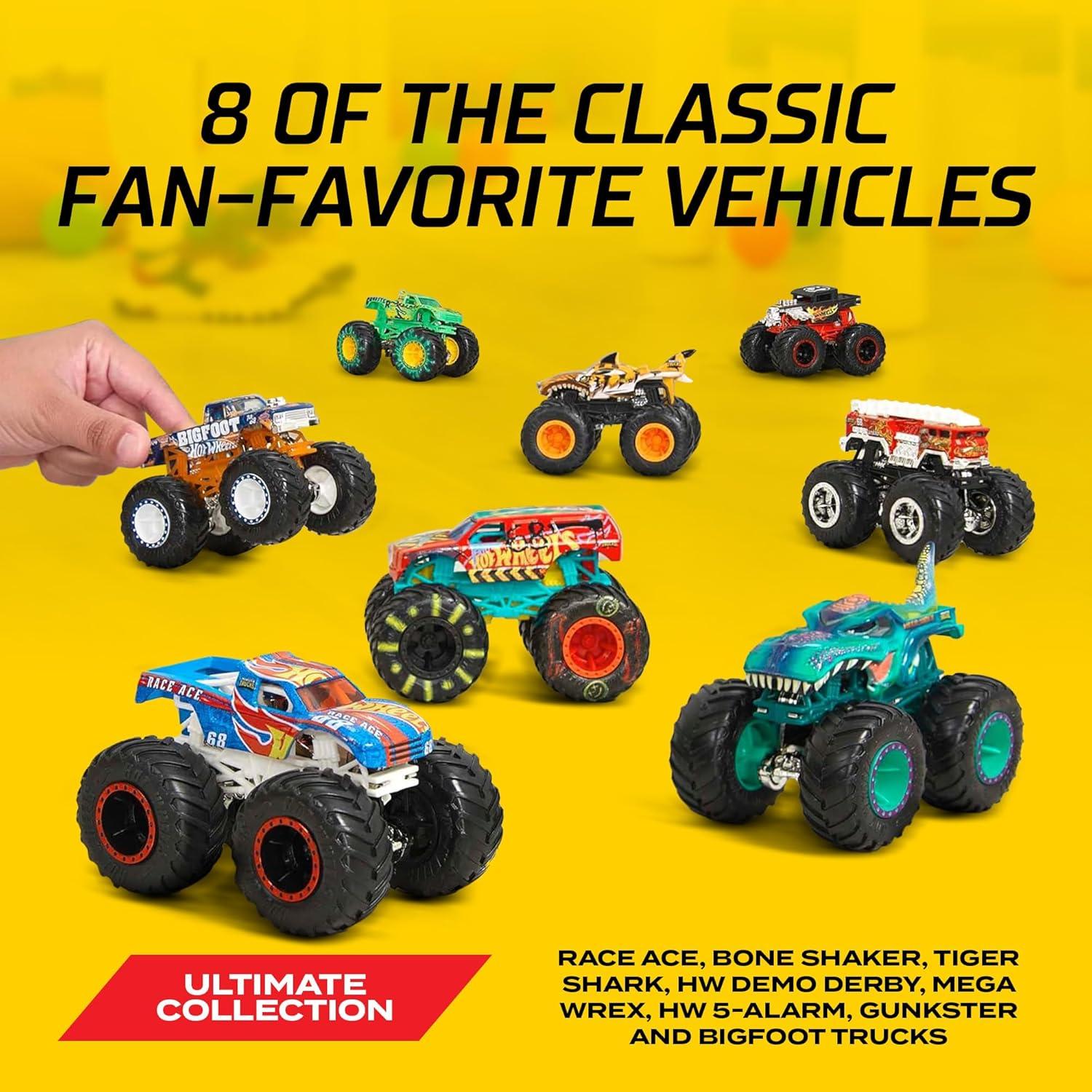 Hot Wheels Monster Trucks 8-Pack Camiones Monstruo 1:64