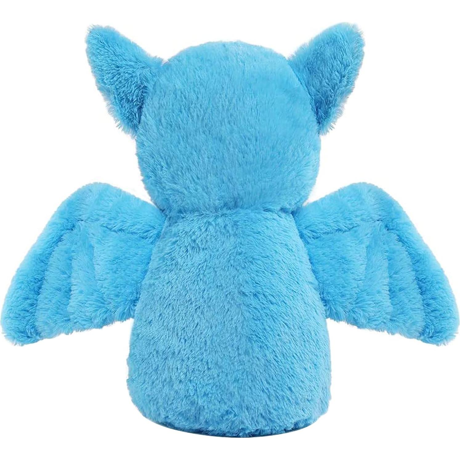 Muñeco de peluche nutria AngelGift 28 cm suave azul