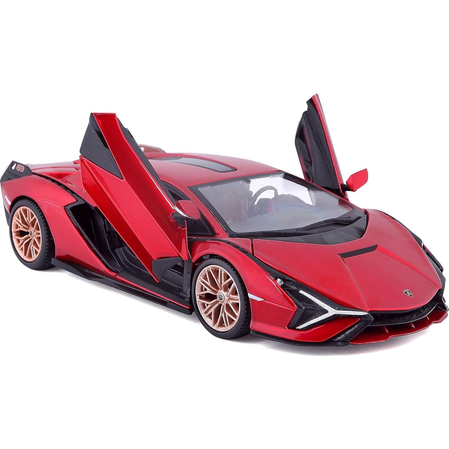 Bburago 1:24 Lamborghini SIAN FKP 37 Rojo Diecast