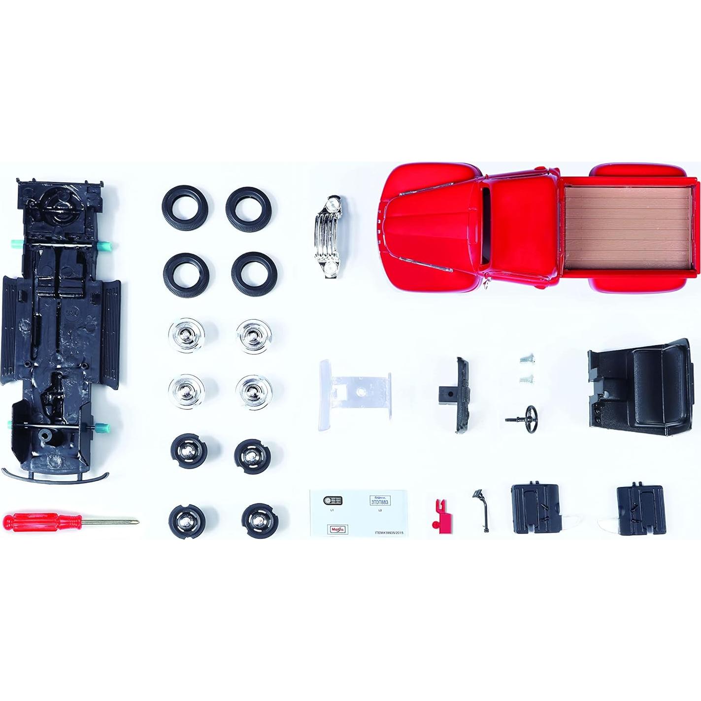 Maisto 1:24 Ford F-1 Pick-up 1948 Rojo - Modelo a Escala