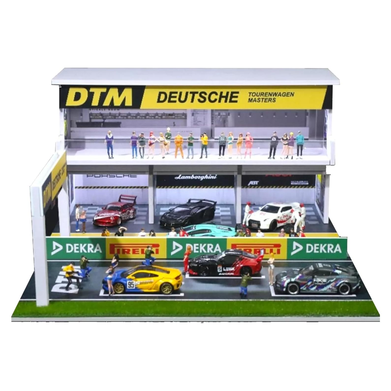 Diorama a Escala 1:64 con Iluminación LED - Pitstop