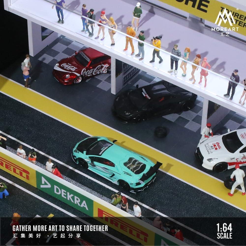 Diorama a Escala 1:64 con Iluminación LED - Pitstop