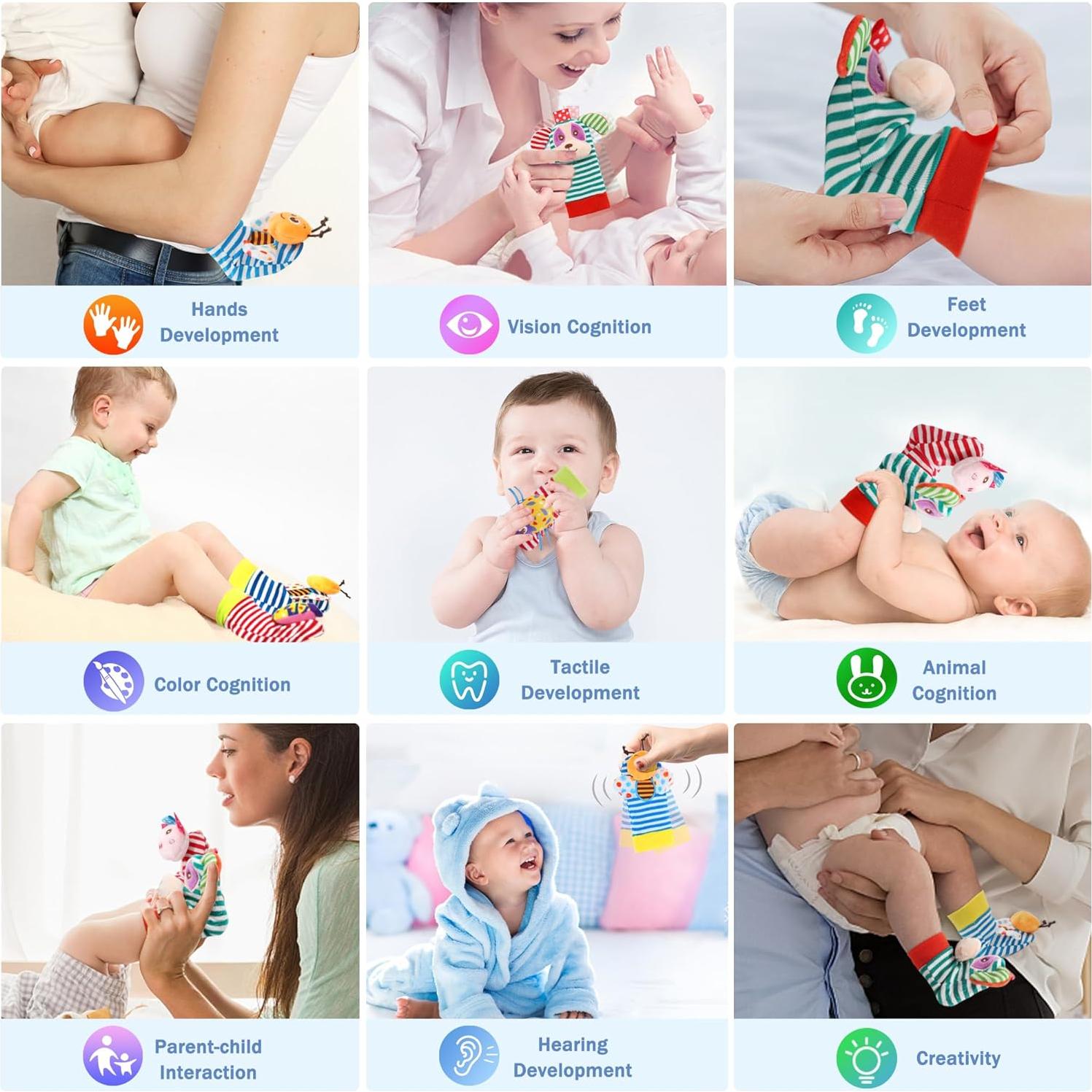 Calcetines Sonajeros para Bebés BLOOBLOOMAX 0-24 meses