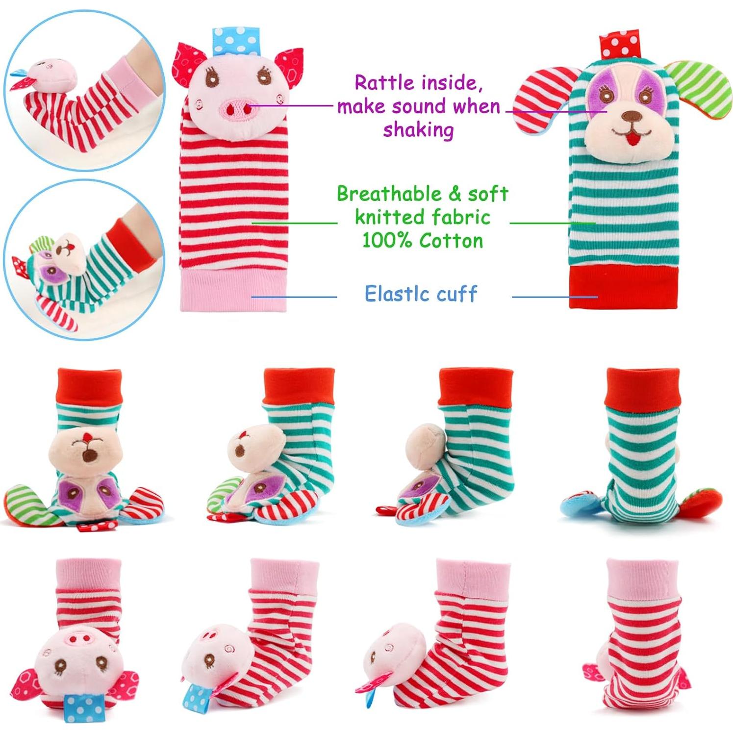 Calcetines Sonajeros para Bebés BLOOBLOOMAX 0-24 meses