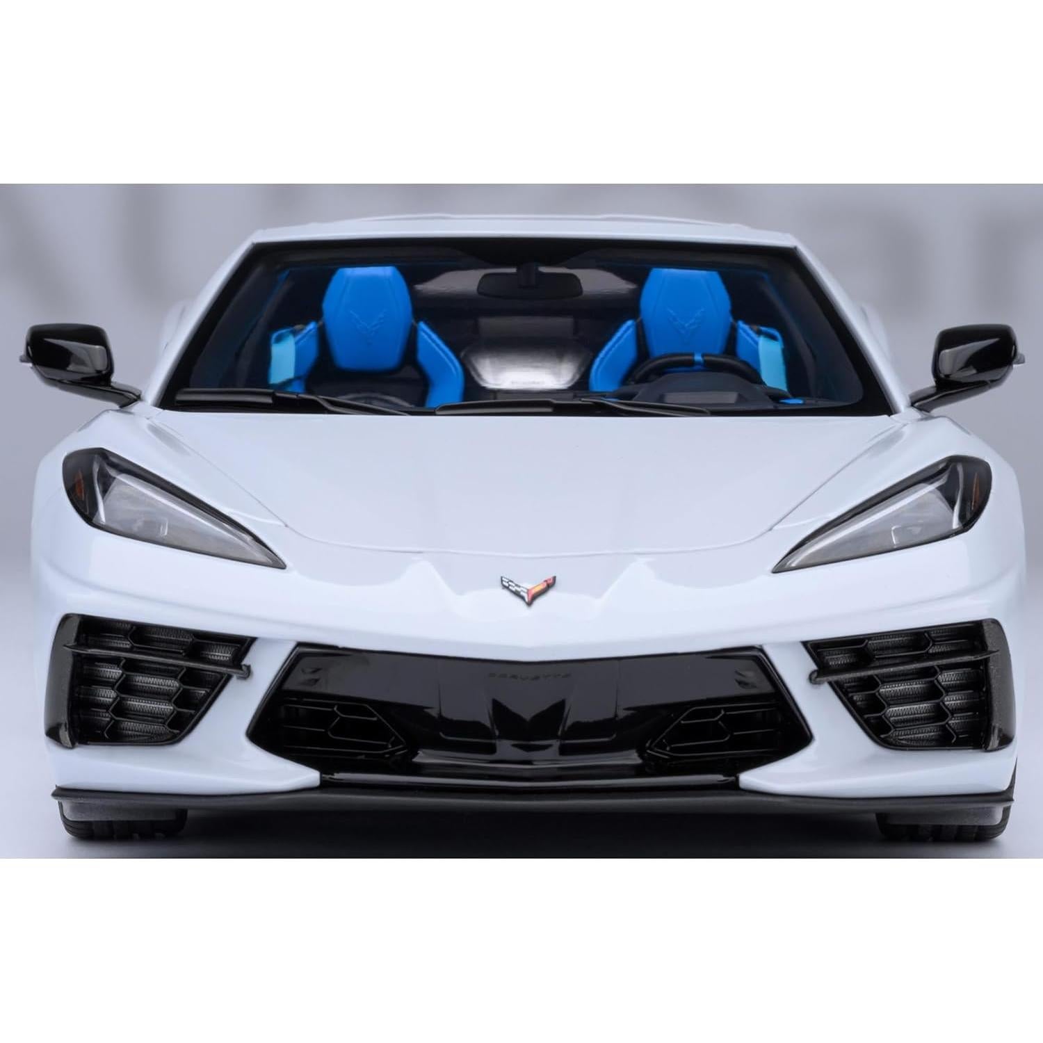 Modelo Coche 1/18 Chevy C8 Stingray Gris Metálico Autoart