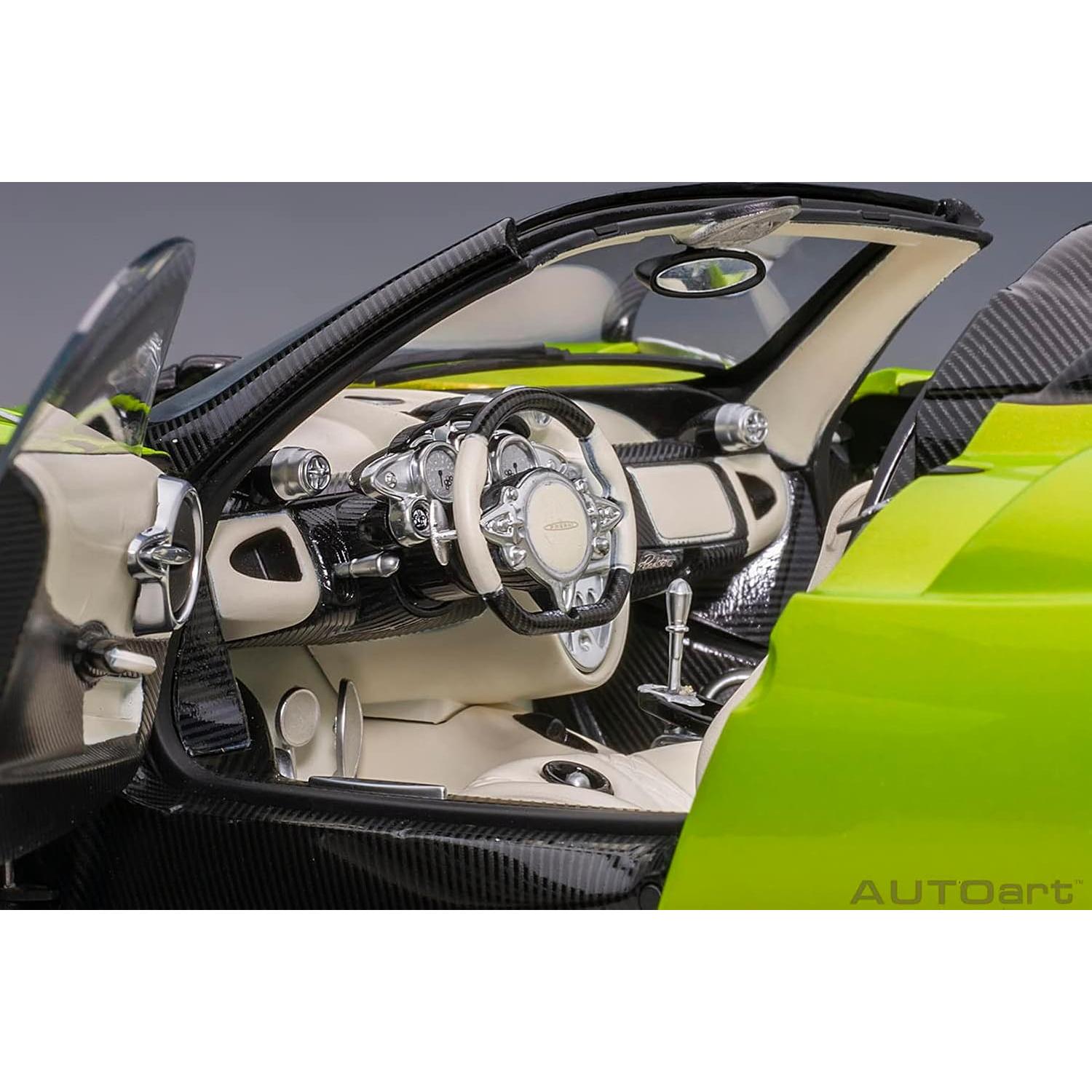 Modelo Coche Pagani Huayra Roadster 1:18 Autoart Verde