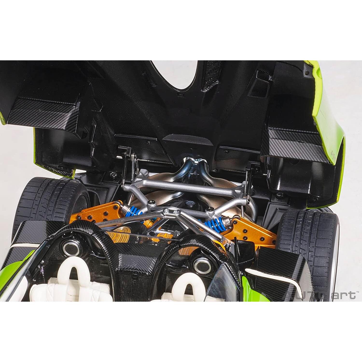 Modelo Coche Pagani Huayra Roadster 1:18 Autoart Verde