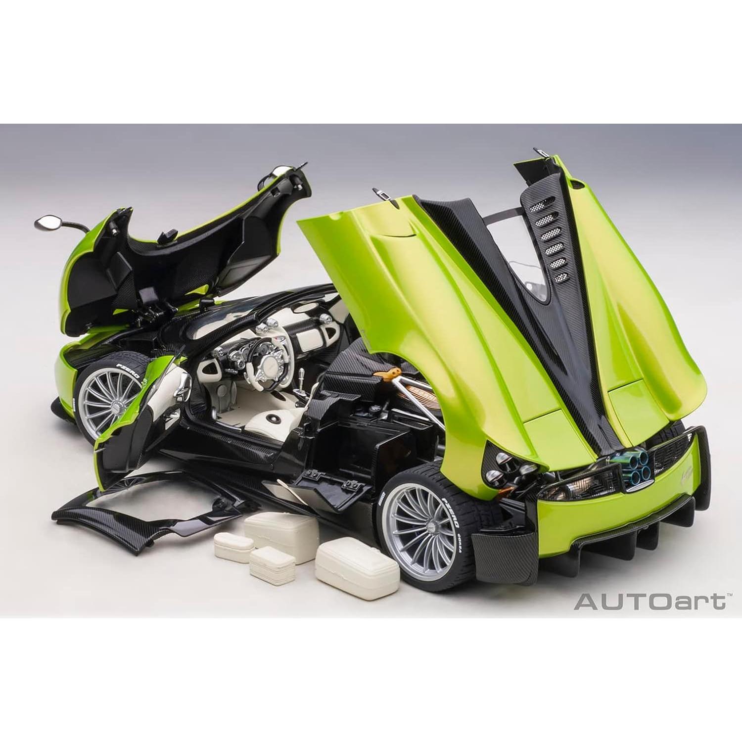 Modelo Coche Pagani Huayra Roadster 1:18 Autoart Verde
