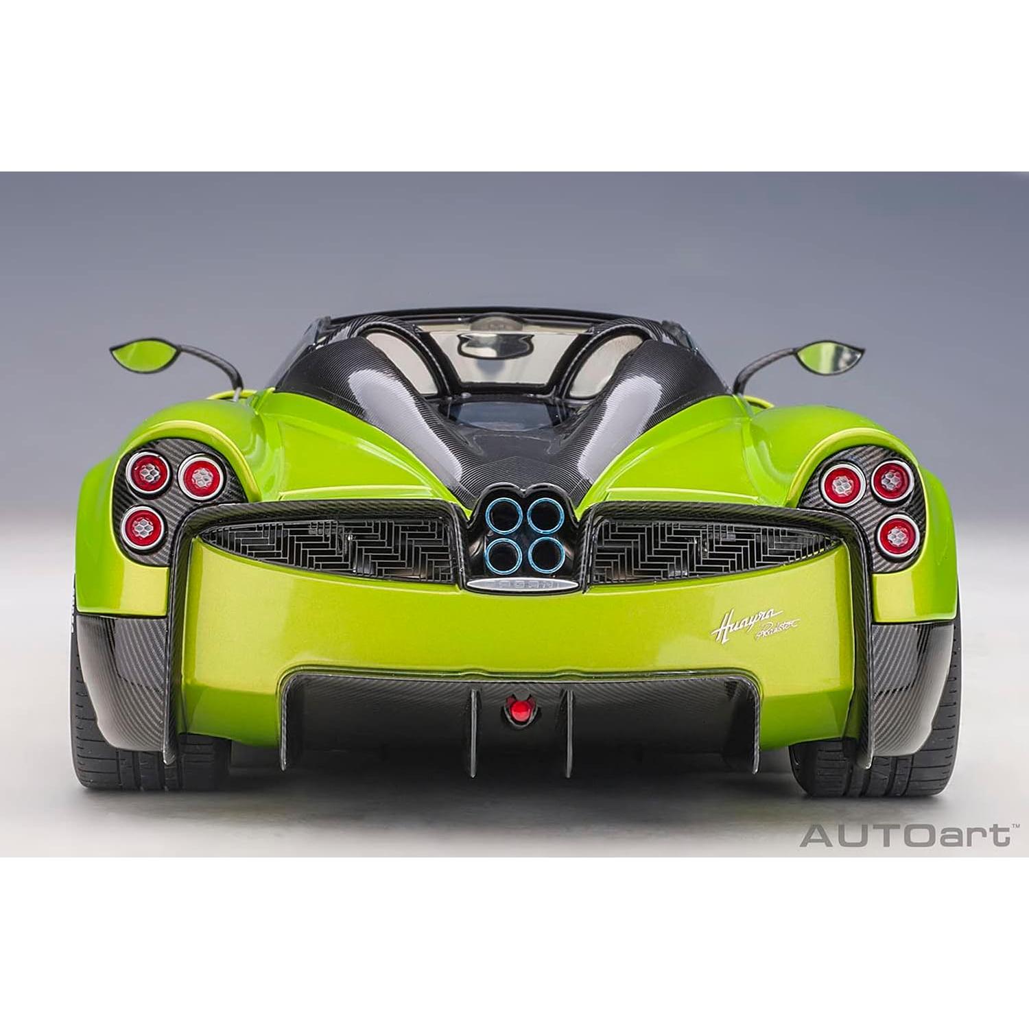 Modelo Coche Pagani Huayra Roadster 1:18 Autoart Verde