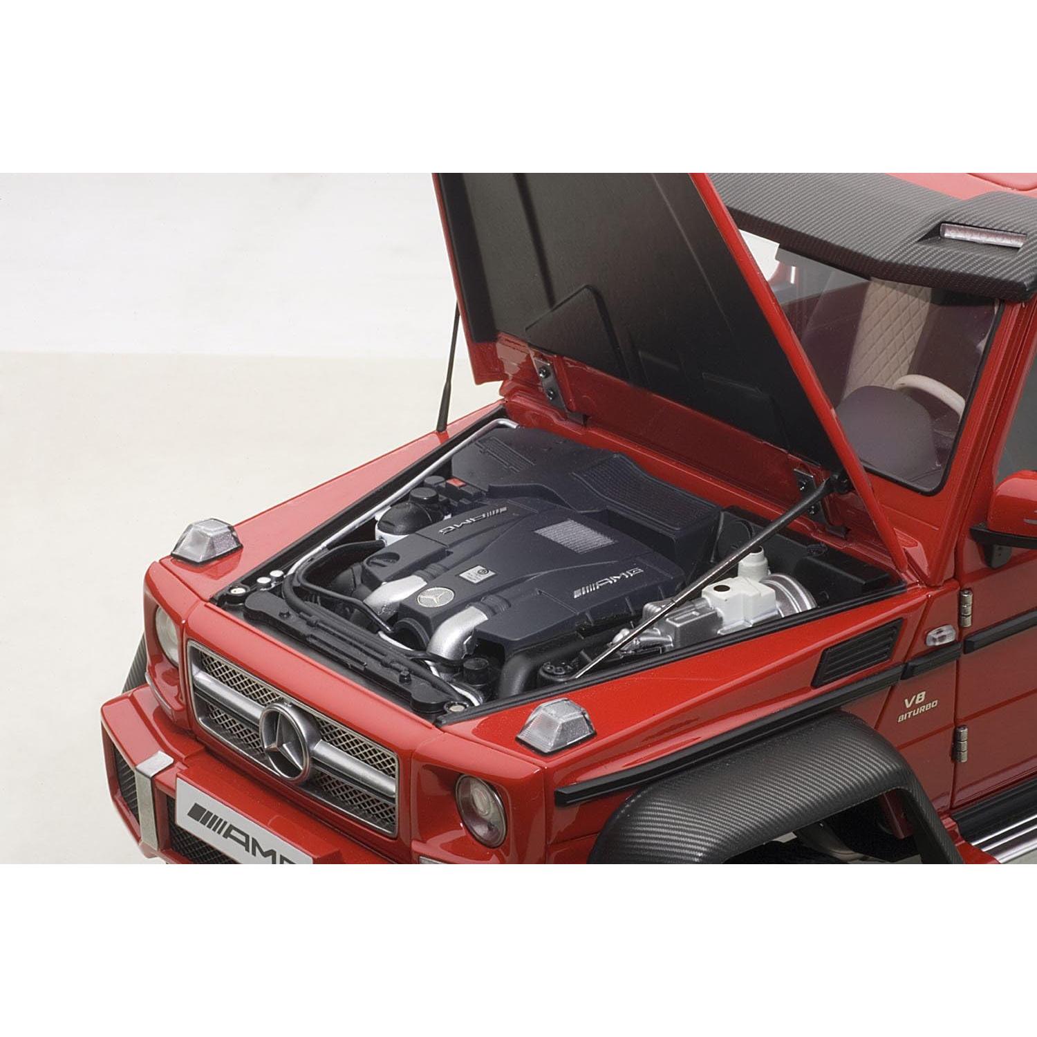 Autoart Mercedes G63 AMG 6X6 Rojo 1:18 Coche de Modelo