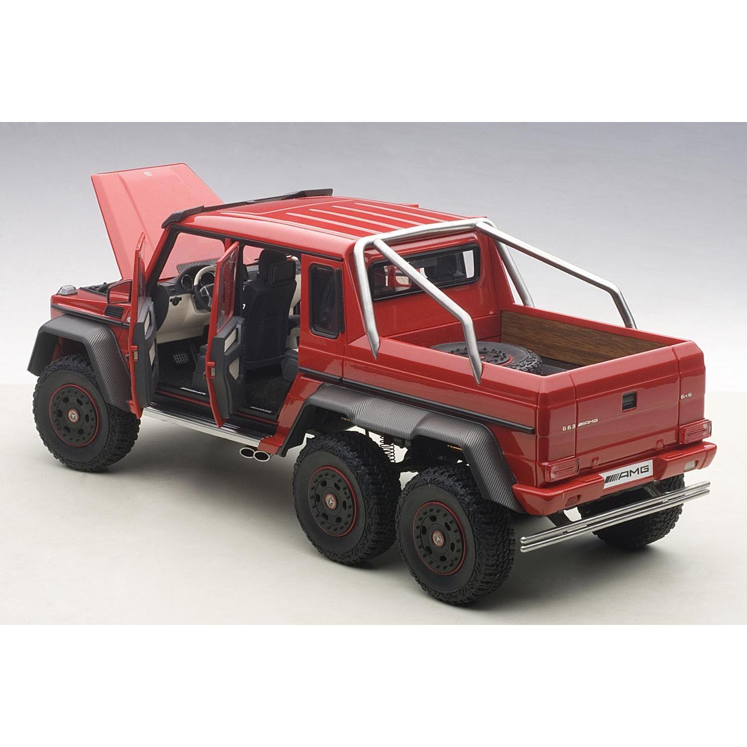 Autoart Mercedes G63 AMG 6X6 Rojo 1:18 Coche de Modelo