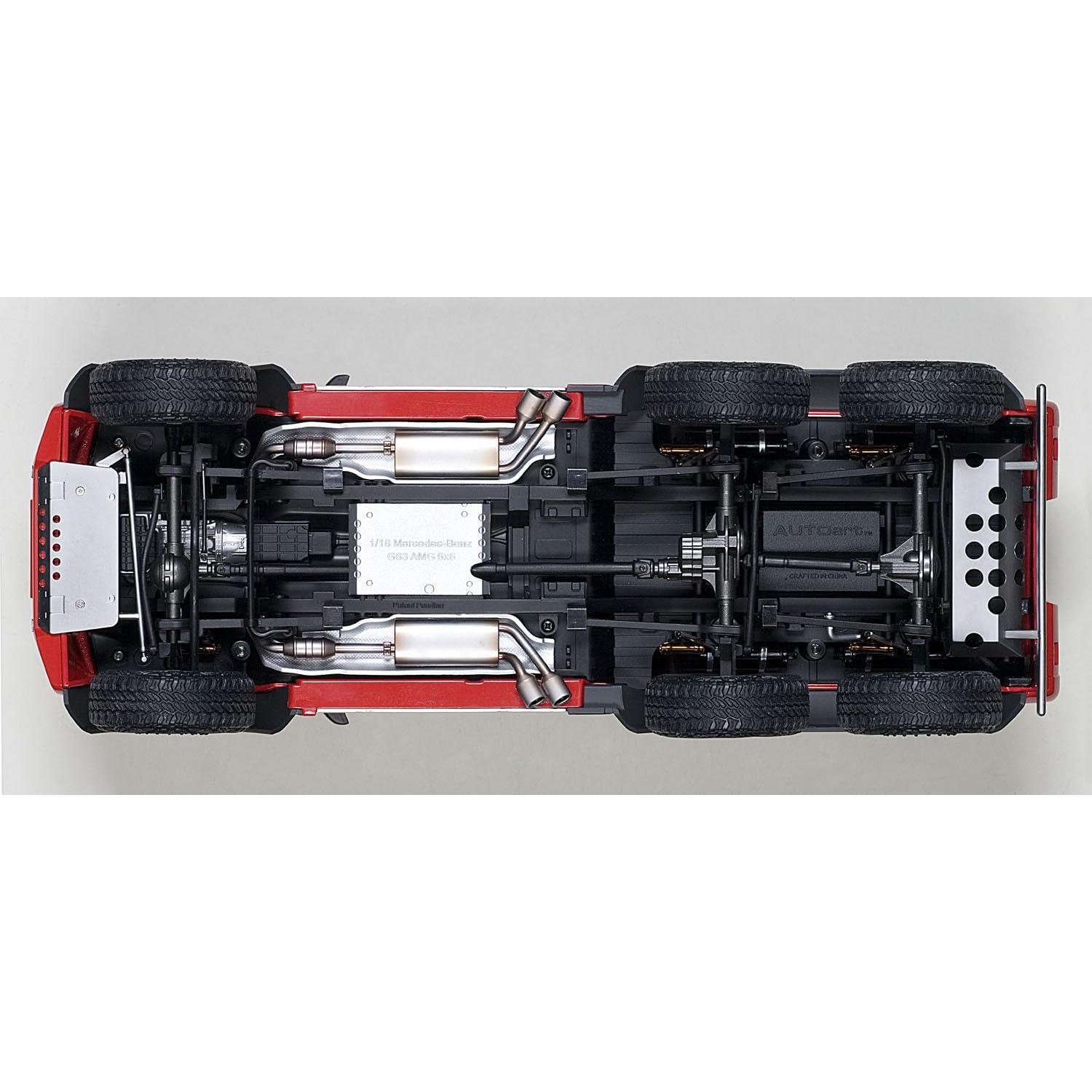 Autoart Mercedes G63 AMG 6X6 Rojo 1:18 Coche de Modelo