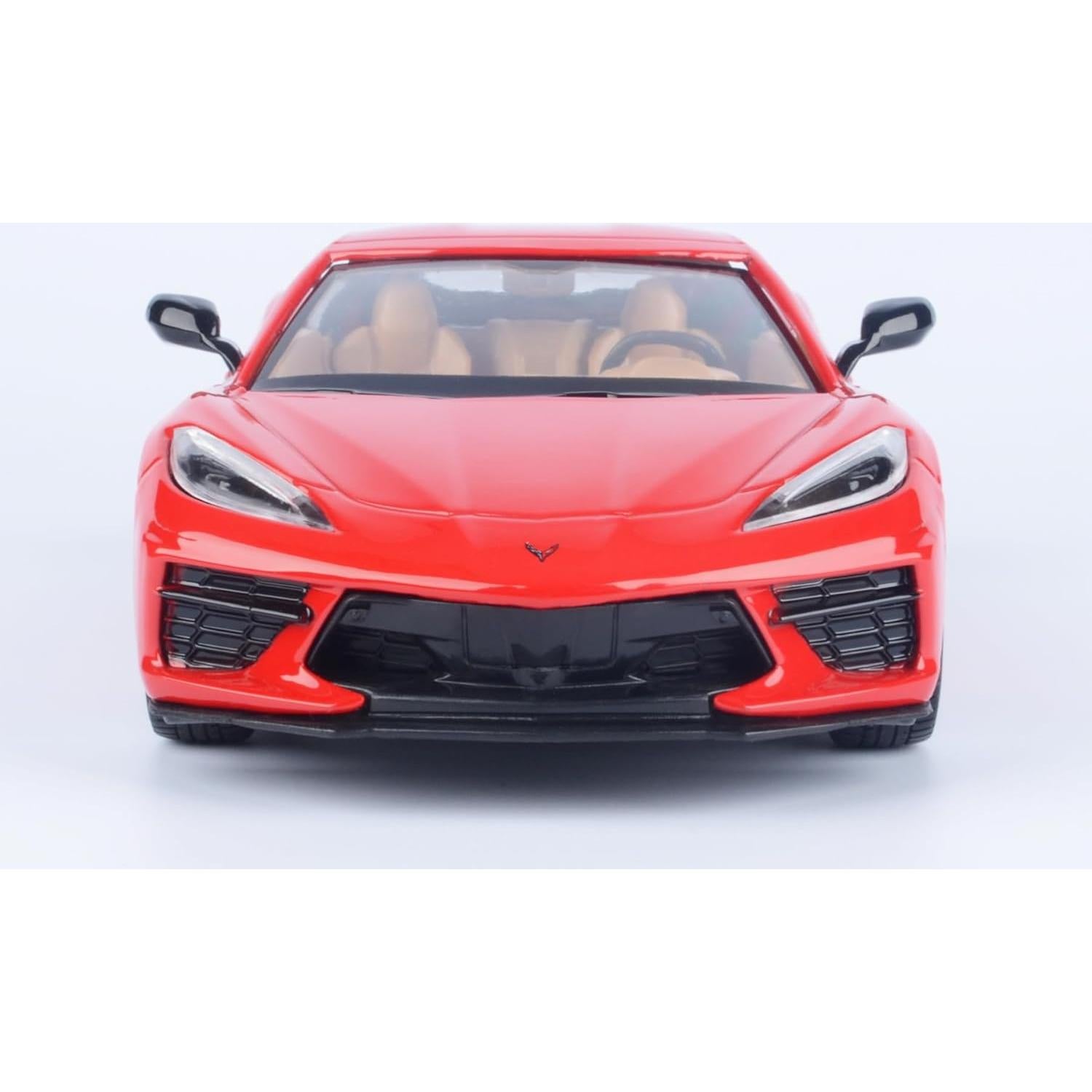 Modelo Diecast Chevrolet Corvette C8 Stingray 1/24 Motormax Rojo