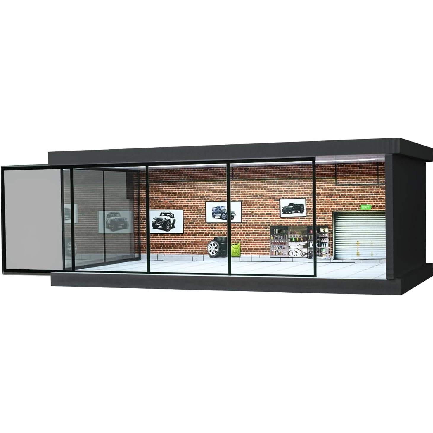 Modelo de Garaje Diorama 1:43 PVC con Iluminación LED