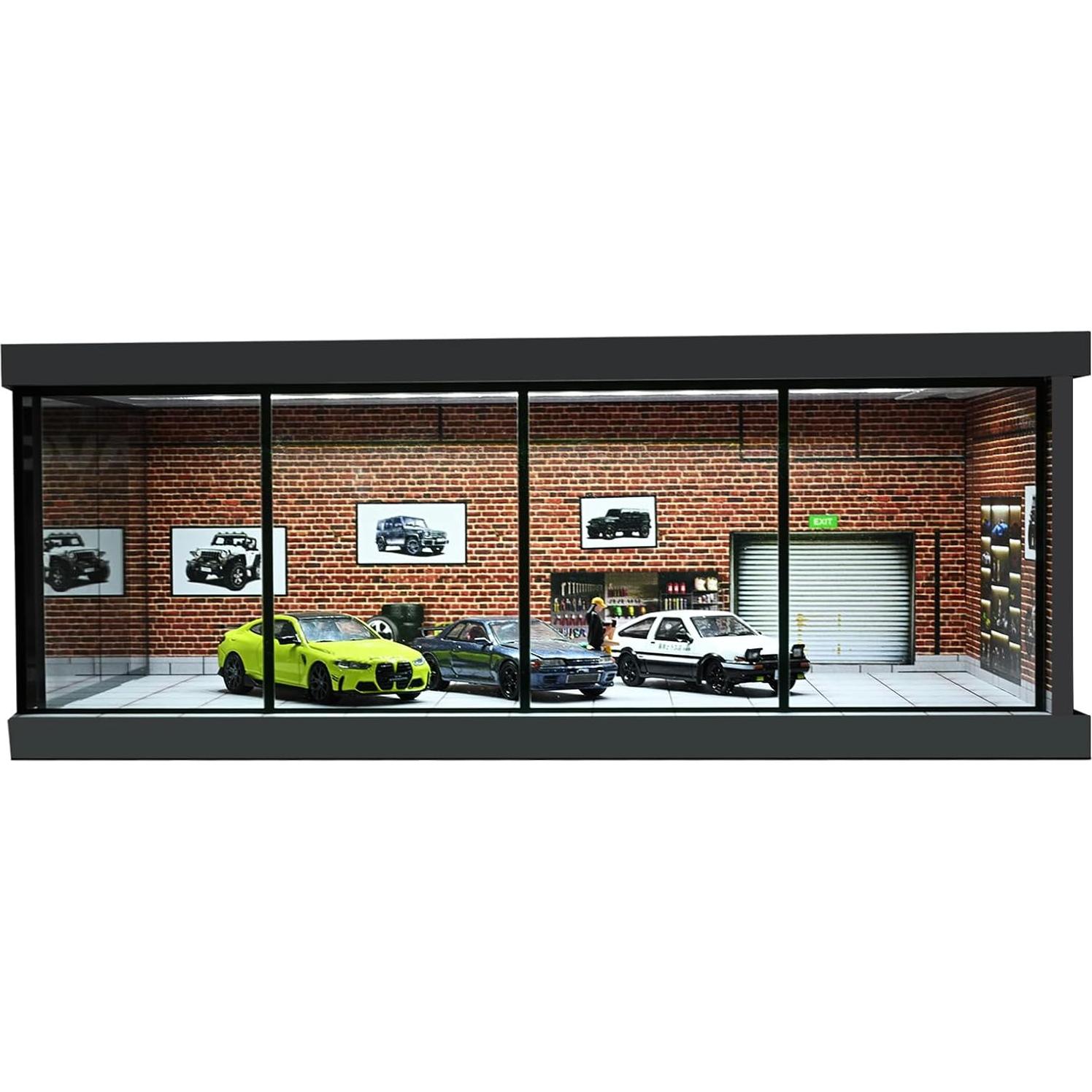 Modelo de Garaje Diorama 1:43 PVC con Iluminación LED