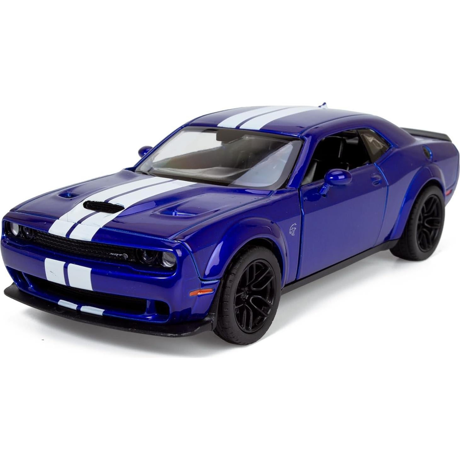 Modelo Diecast 1/24 Dodge Challenger SRT Hellcat Azul Motormax