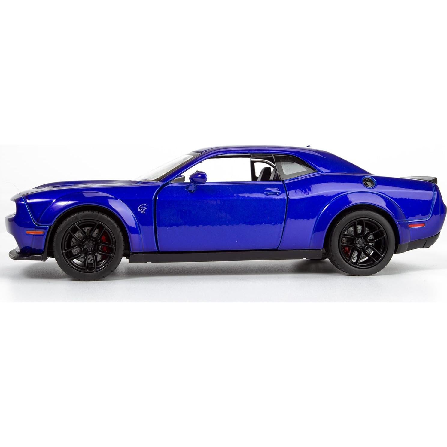 Modelo Diecast 1/24 Dodge Challenger SRT Hellcat Azul Motormax