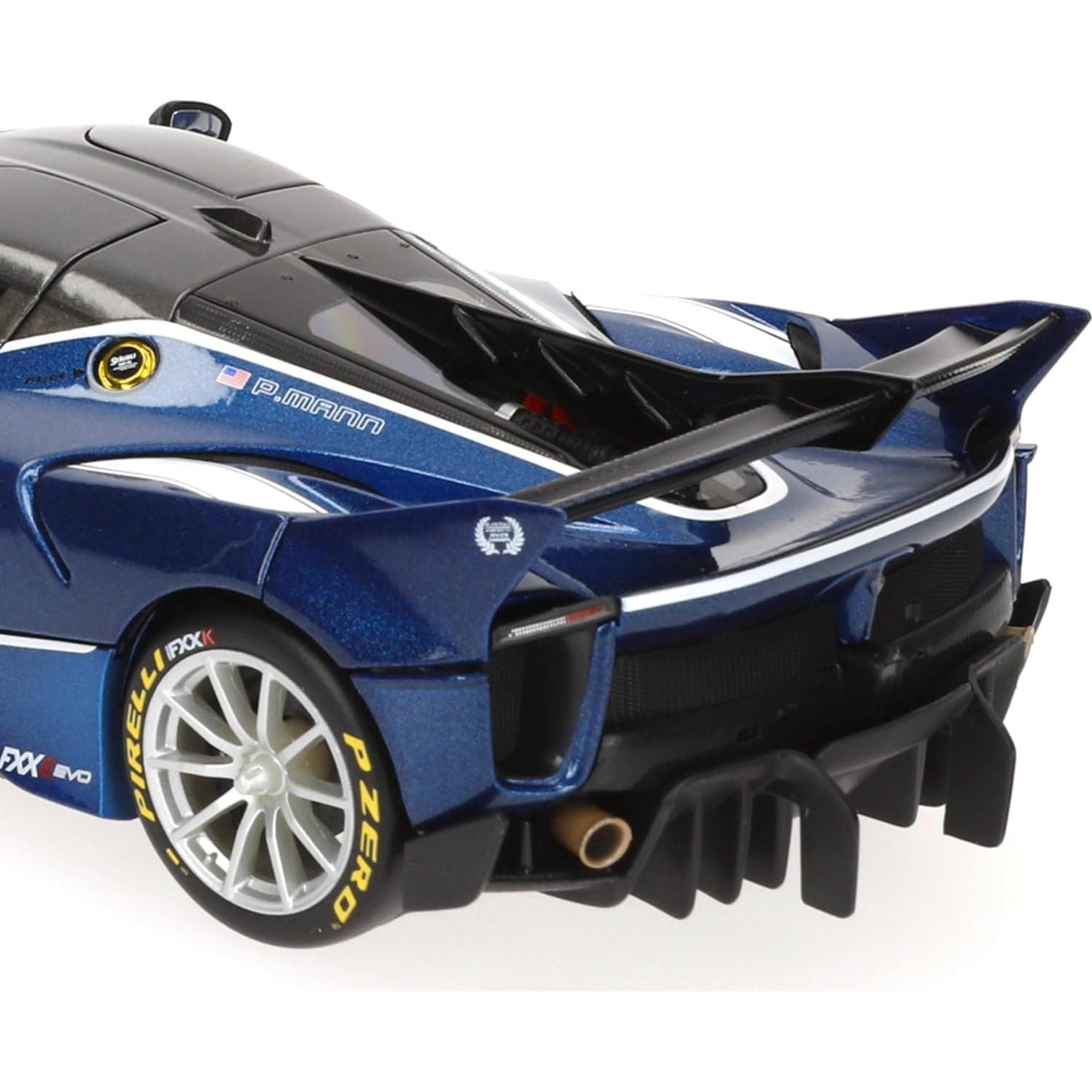 Bburago Ferrari FXX-K EVO 1:18 Escala Azul con Detalles Movibles