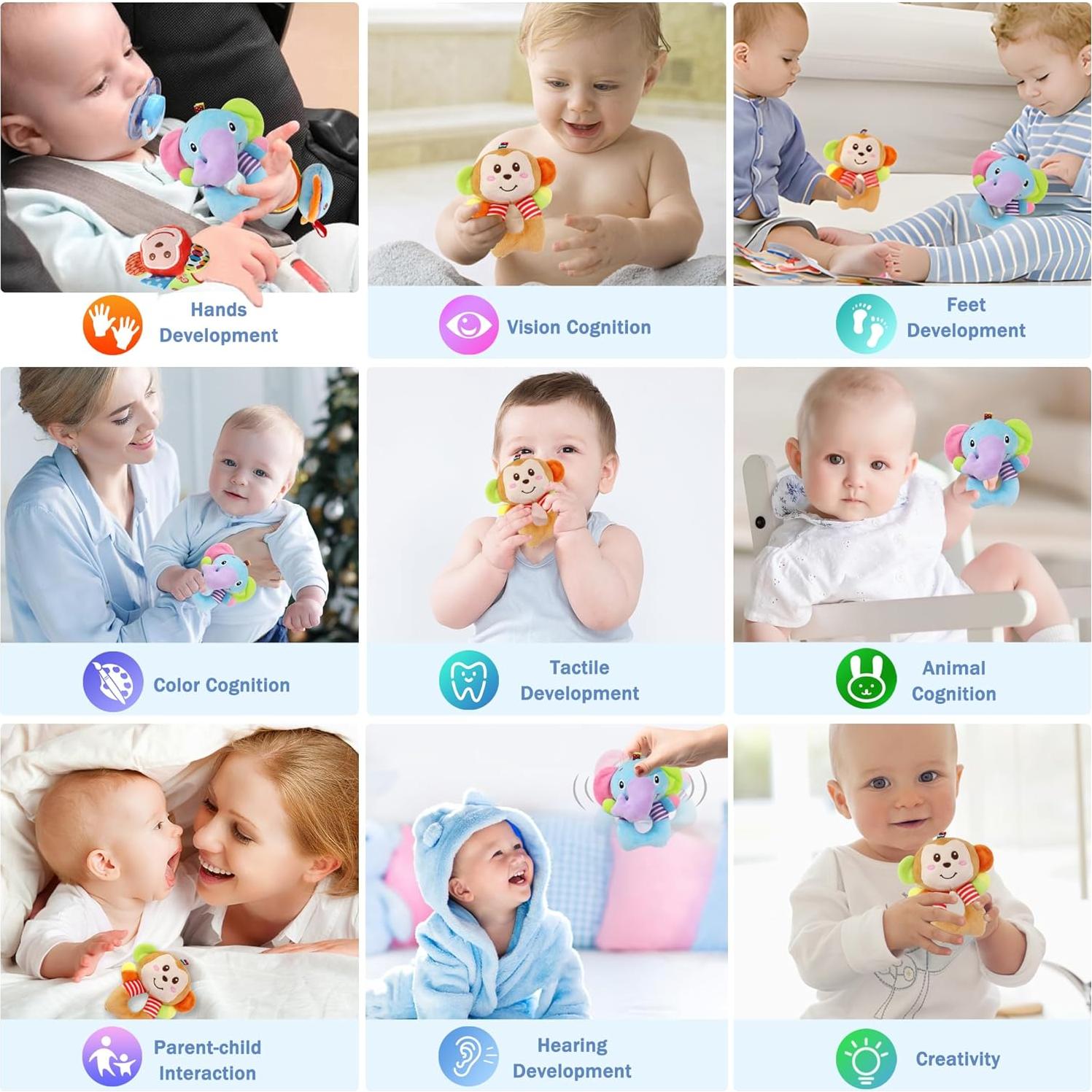 Calcetines Sonajeros para Bebés BLOOBLOOMAX 0-24 Meses