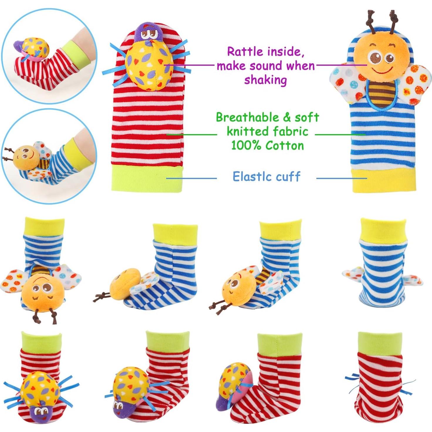 Calcetines Sonajeros para Bebés BLOOBLOOMAX 0-24 meses