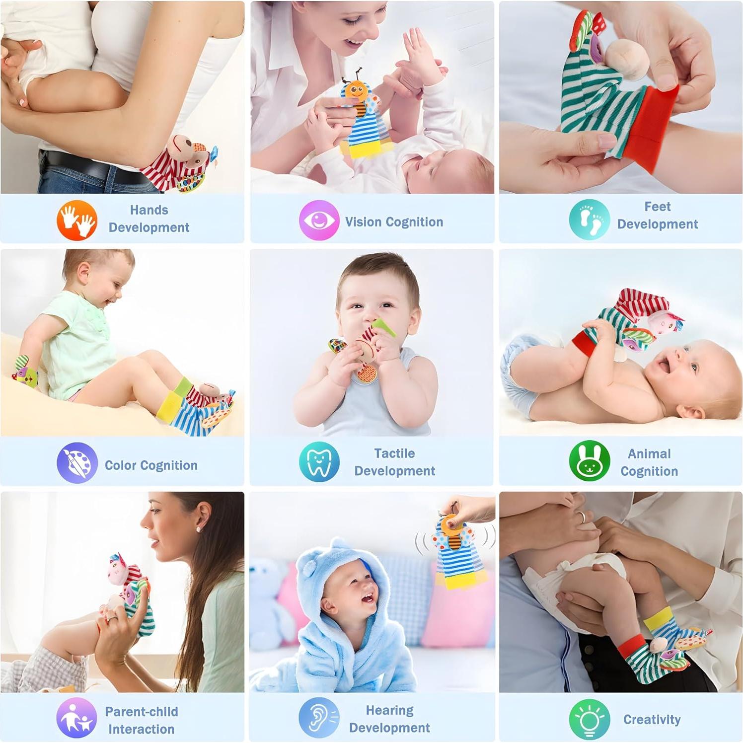 Calcetines Sonajeros para Bebés BLOOBLOOMAX 0-24 meses