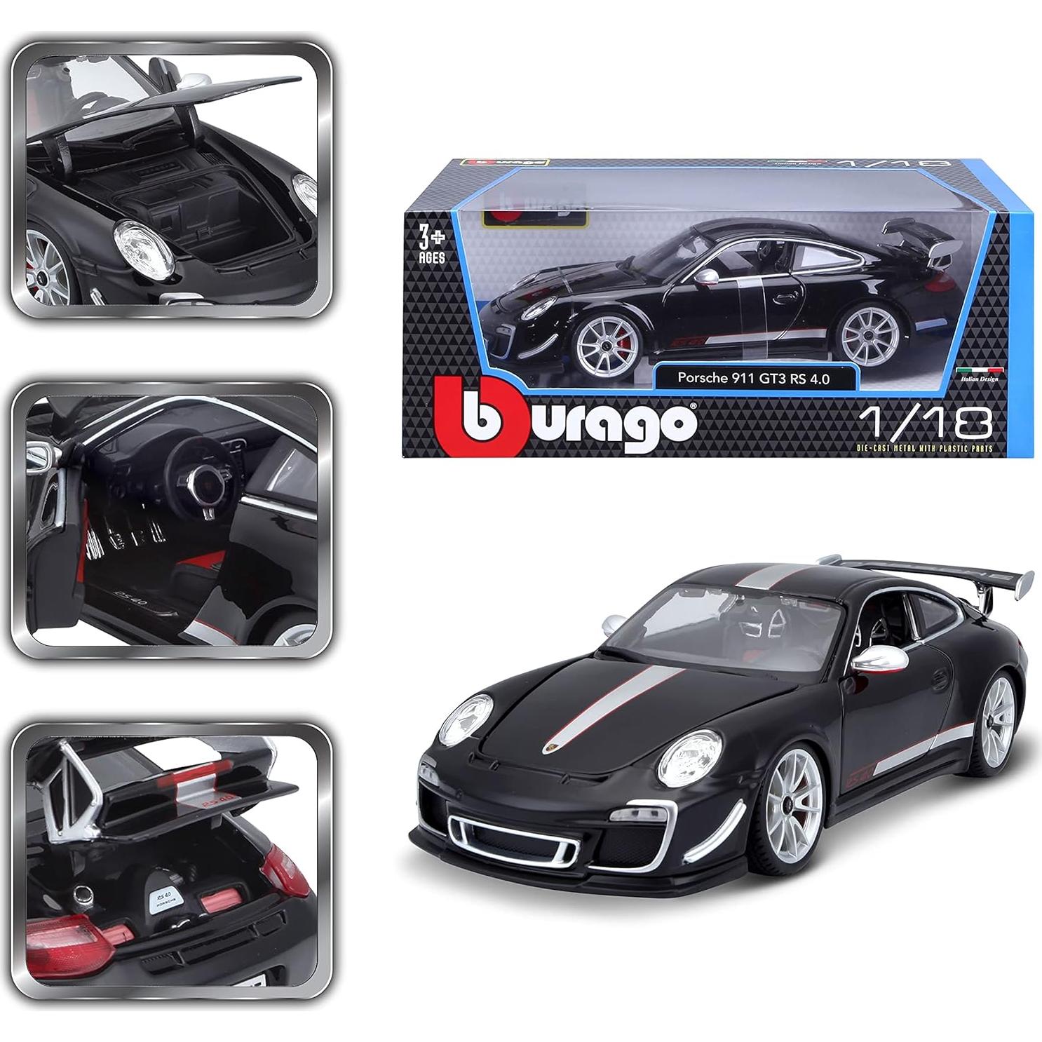 Bburago Porsche 911 GT3 RS 4.0 Diecast 1:18 Negro
