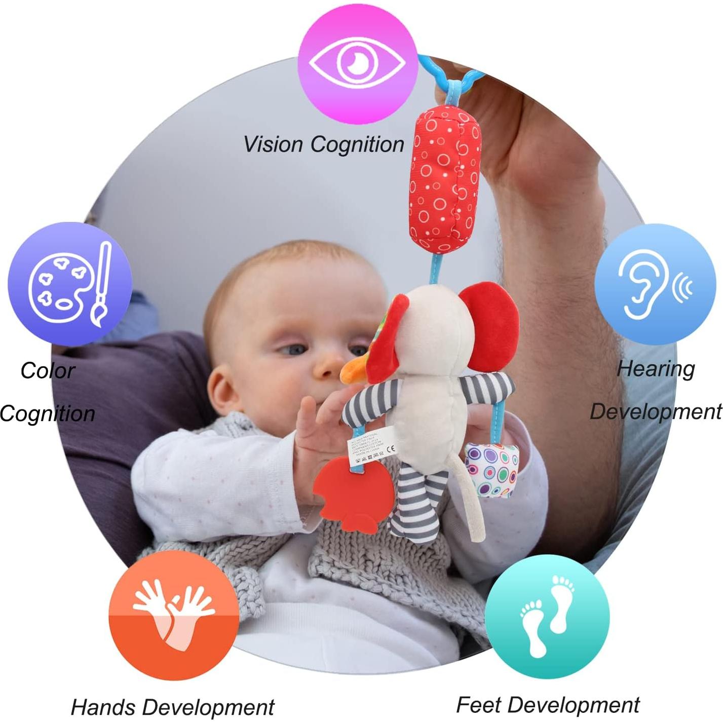 Sonajeros de Calcetines para Bebés Taoyi 12 Piezas Animales