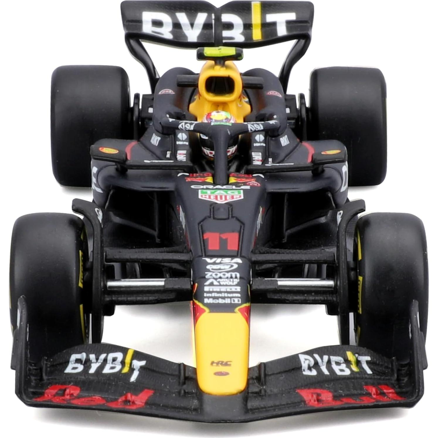 Bburago 1:43 Carrera Oracle Red Bull RB20 con Casco Pérez #11
