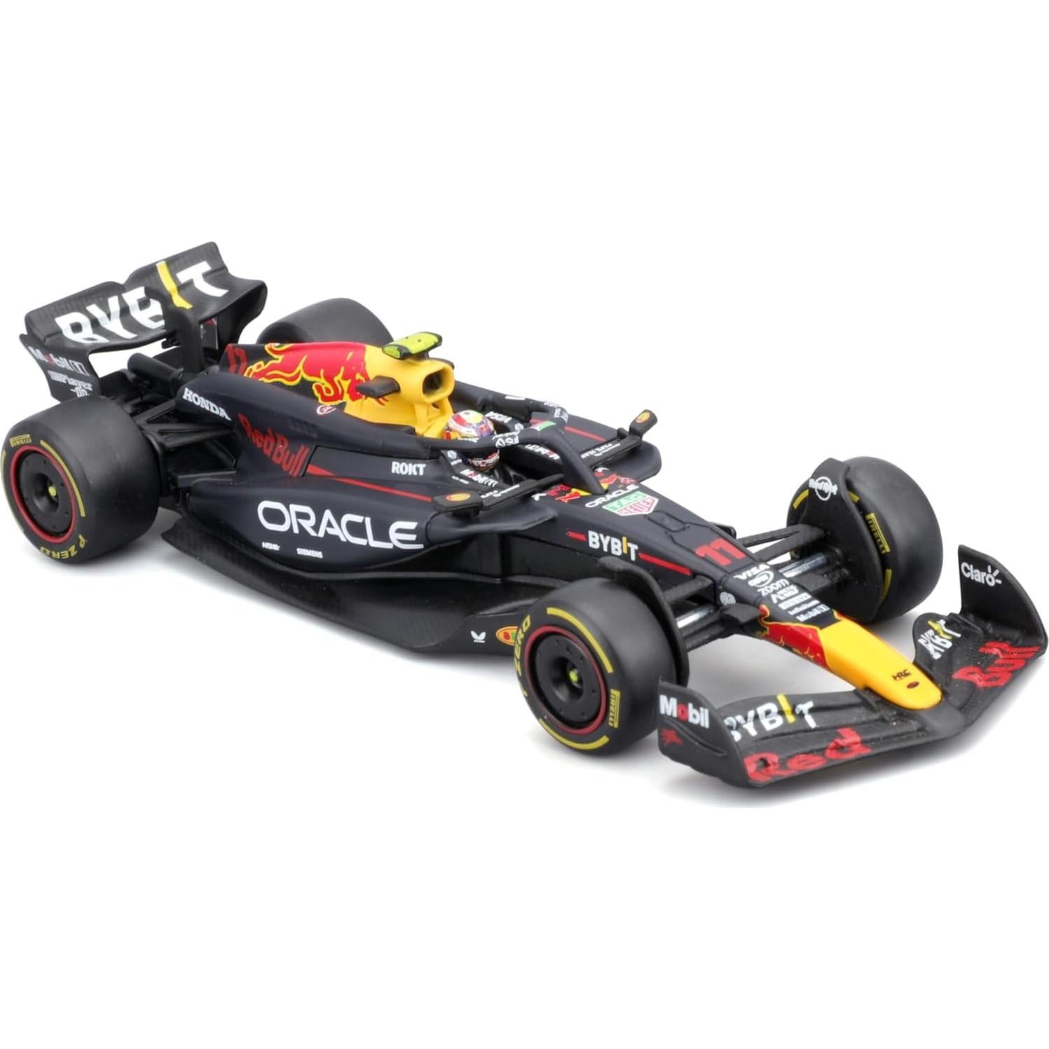 Bburago 1:43 Carrera Oracle Red Bull RB20 con Casco Pérez #11