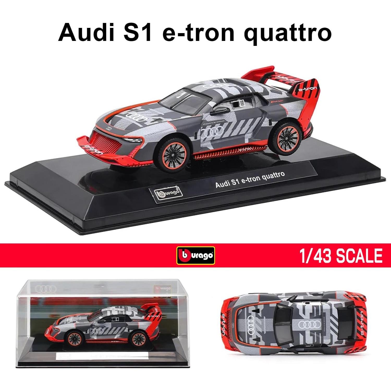 Coche de Metal Fundido Bburago Audi S1 e-tron Quattro 1:43