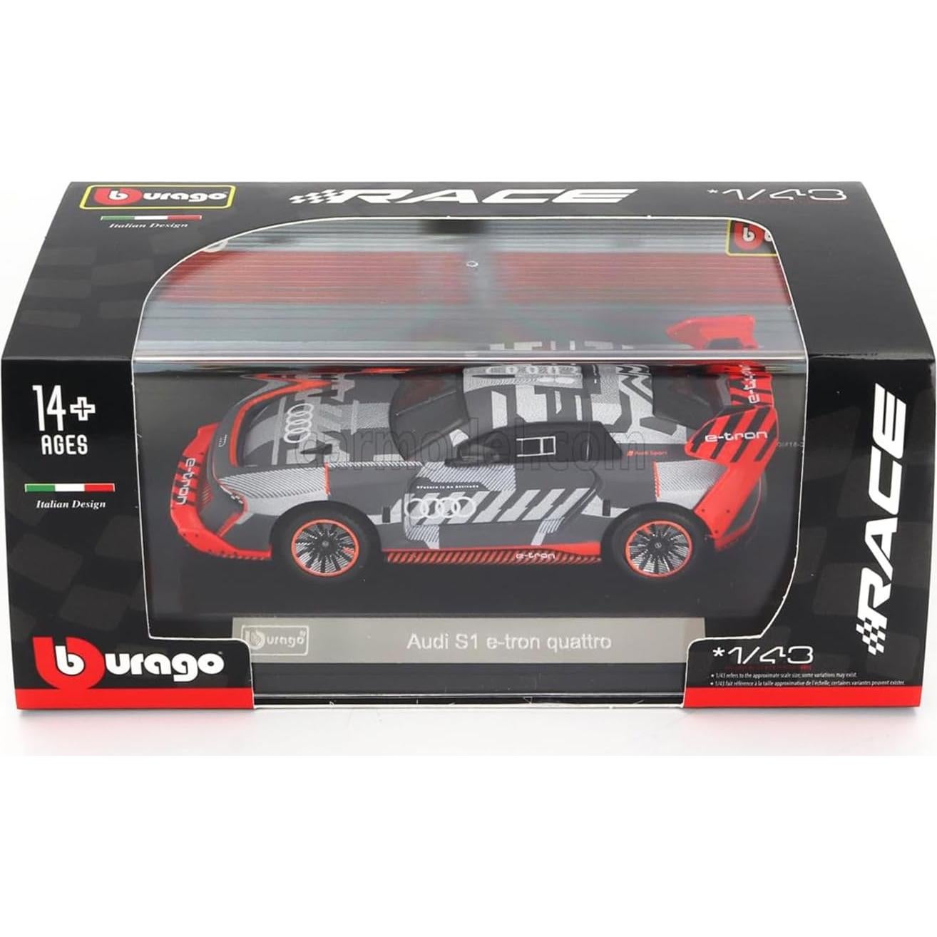 Coche de Metal Fundido Bburago Audi S1 e-tron Quattro 1:43