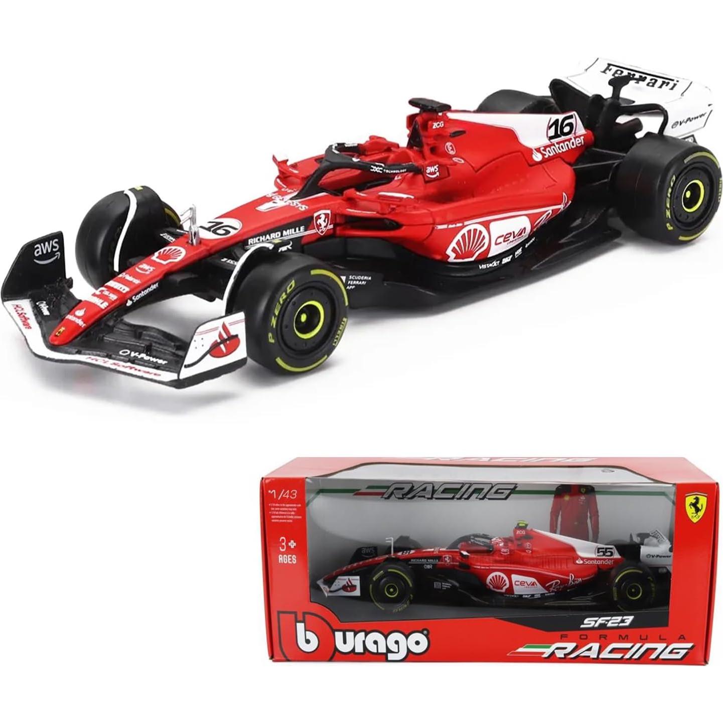 Bburago SF-23 Modelo Coche Metal 1/43 Scuderia Ferrari #16