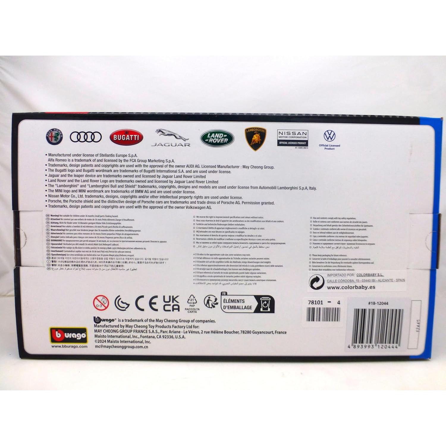 Bburago Jaguar E Type Coupe 1961 a Escala 1:18 Detallado