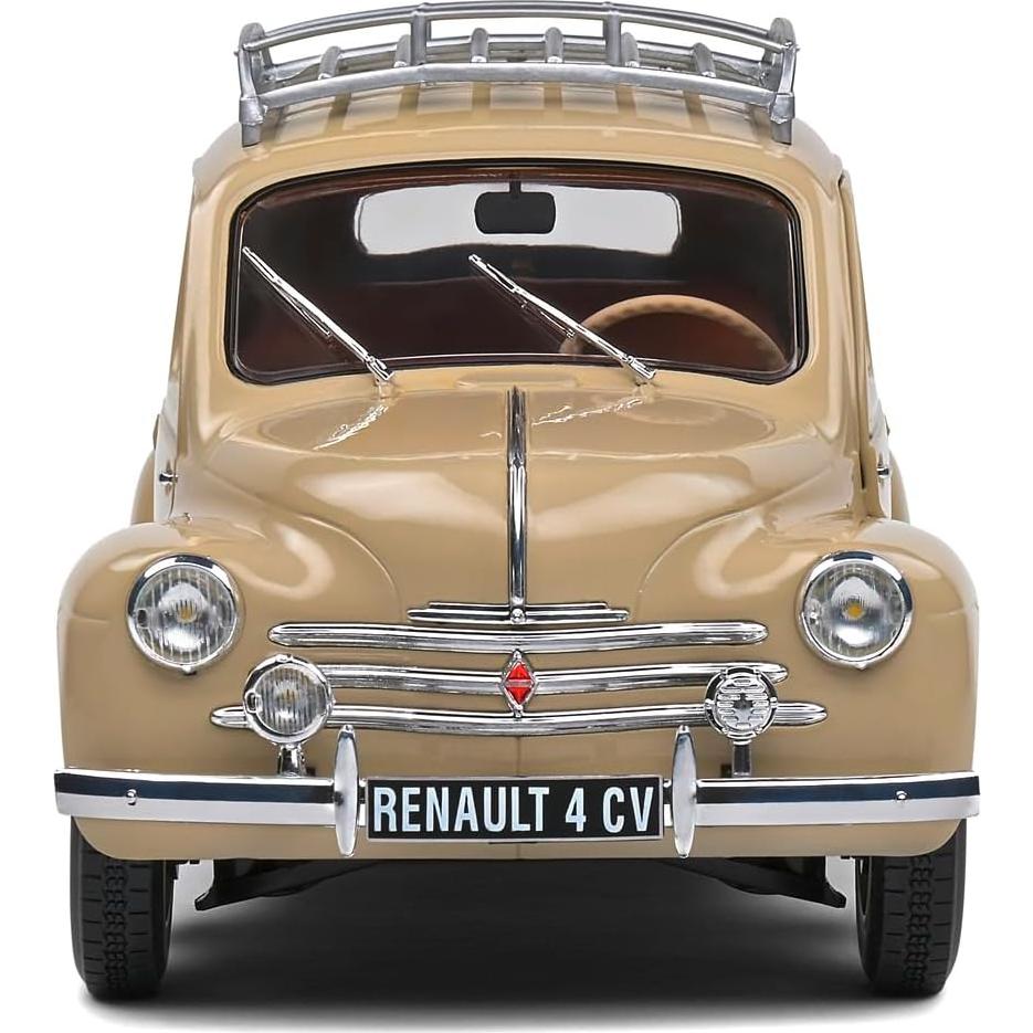 Auto Coleccionable Solido Ren 4 CV 1956 Escala 1:18 Beige