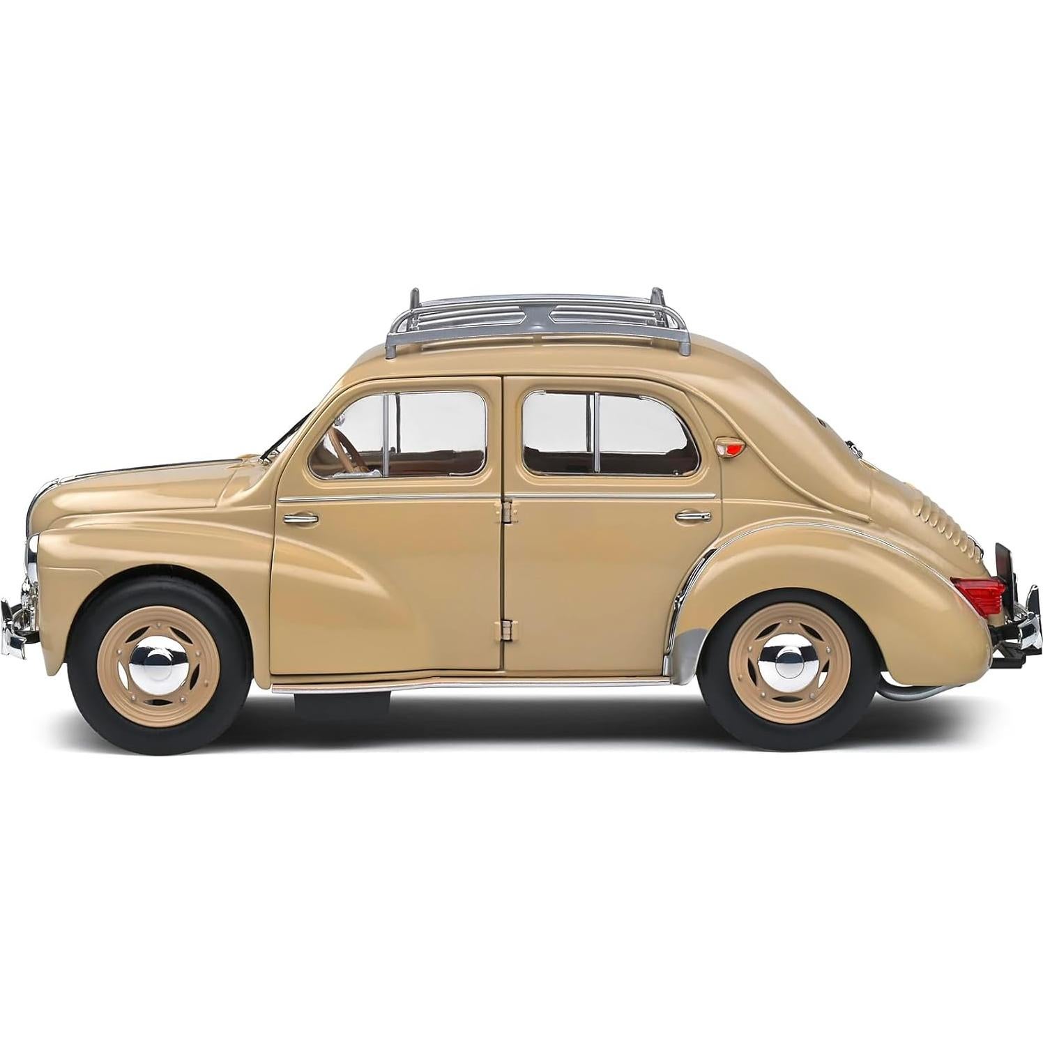 Auto Coleccionable Solido Ren 4 CV 1956 Escala 1:18 Beige