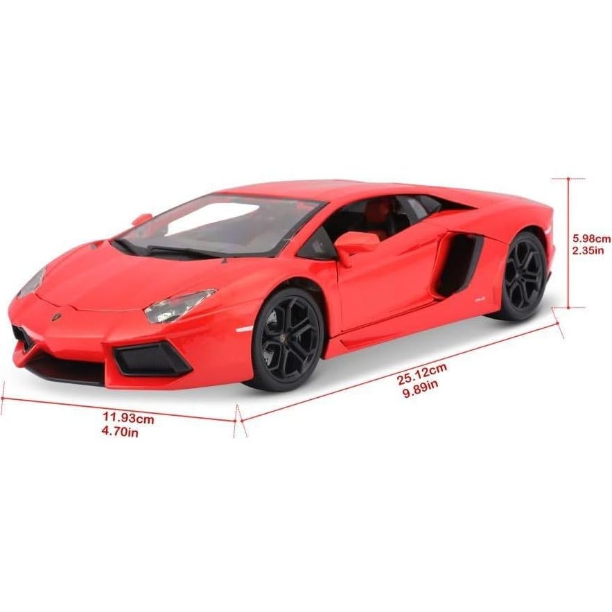 Bburago Lamborghini Aventador LP700-4 1:18 Diecast Amarillo