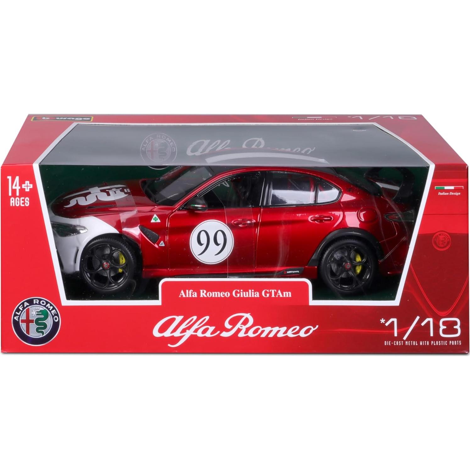 Auto a Escala BBURAGO 1:18 Alfa Romeo Giulia GTAm 2020