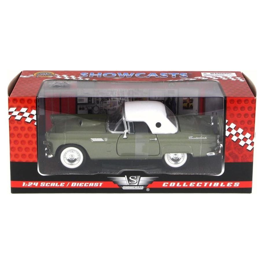 Auto a Escala 1:24 Ford Thunderbird 1956 Verde Motormax