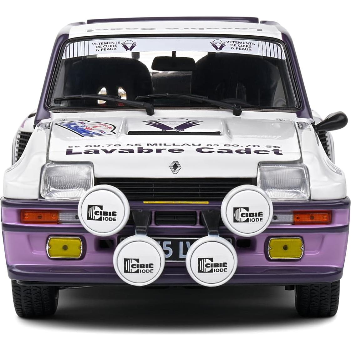 Coche Coleccionable 1:18 Solido Renault 5 Turbo Blanco