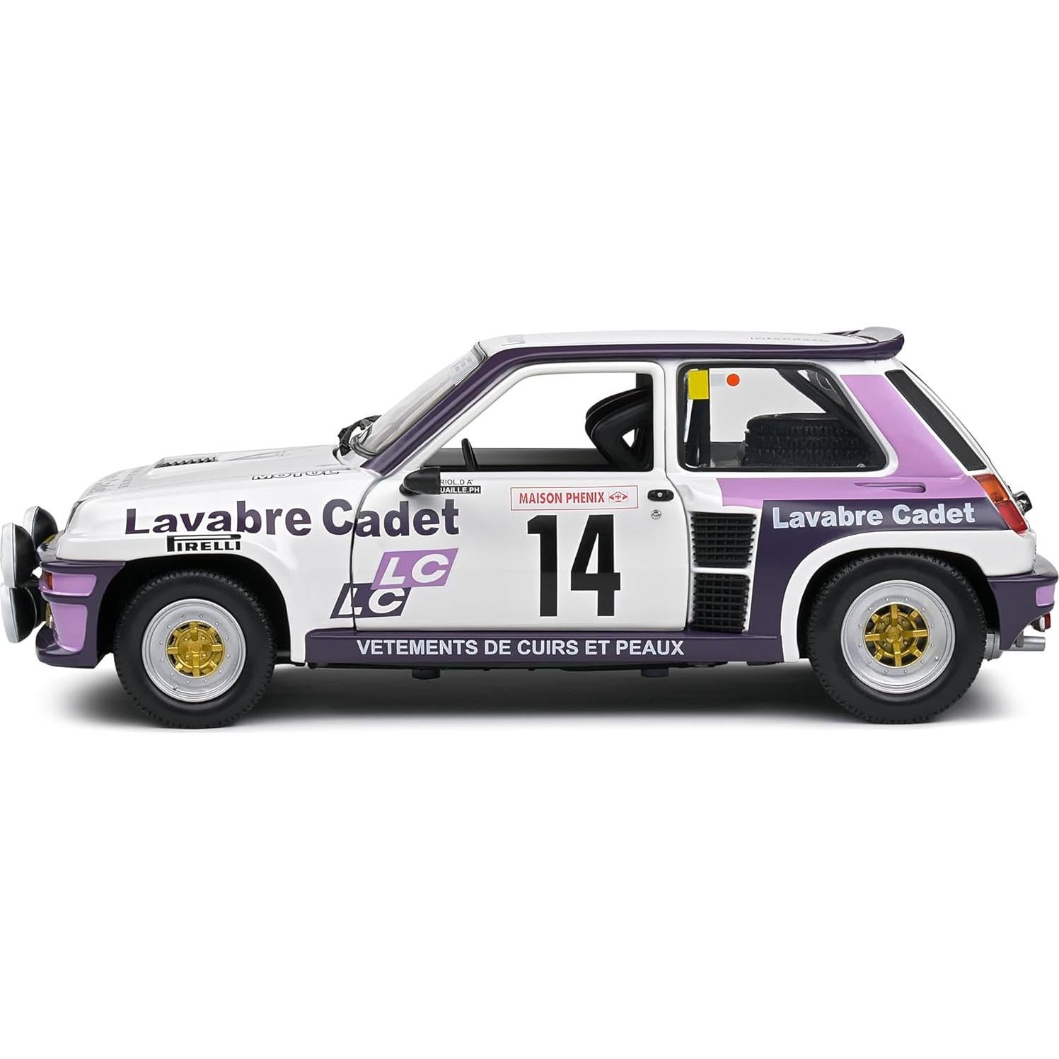 Coche Coleccionable 1:18 Solido Renault 5 Turbo Blanco