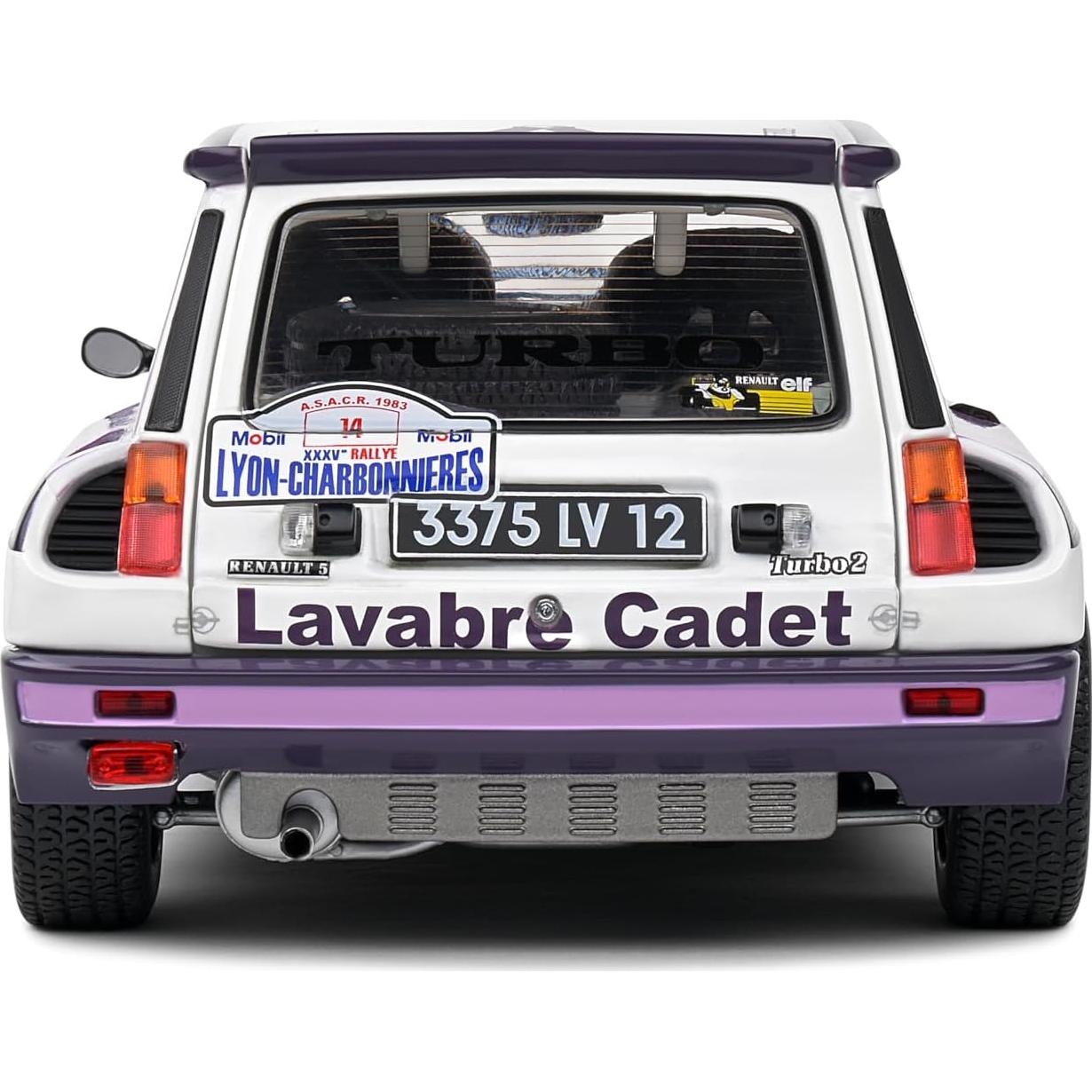 Coche Coleccionable 1:18 Solido Renault 5 Turbo Blanco