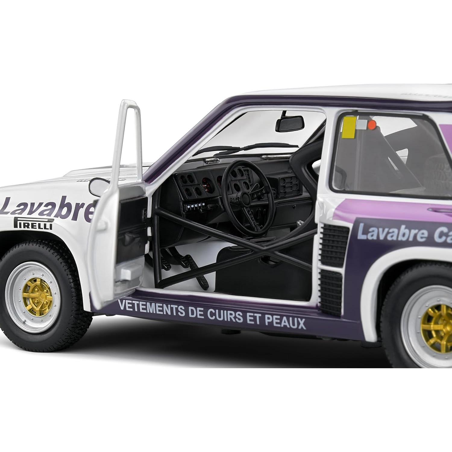 Coche Coleccionable 1:18 Solido Renault 5 Turbo Blanco