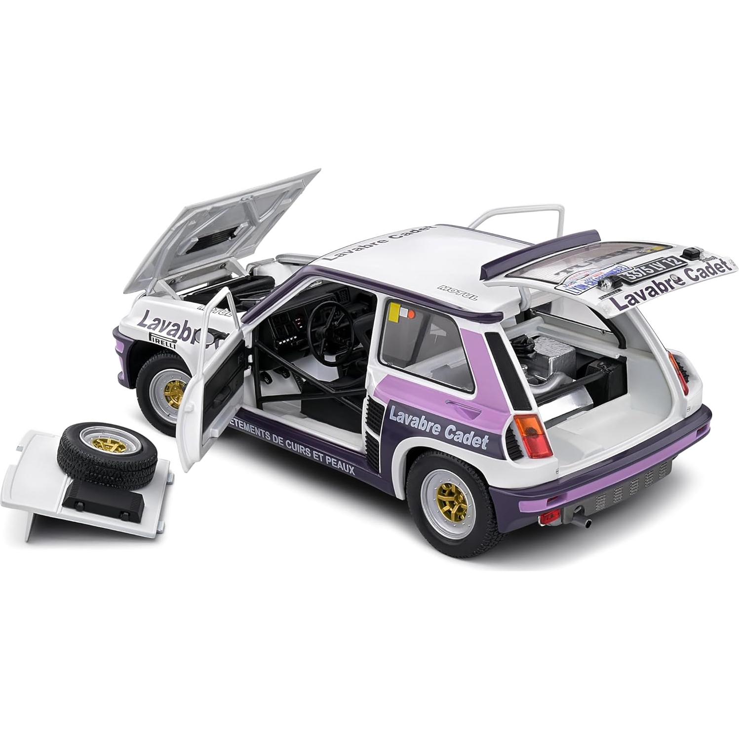 Coche Coleccionable 1:18 Solido Renault 5 Turbo Blanco