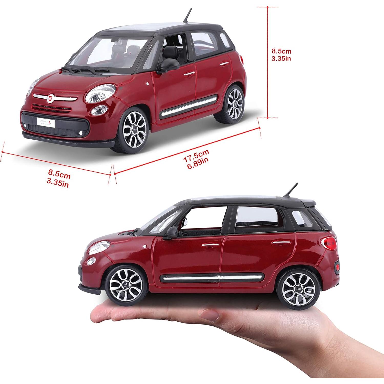 Coche de Modelo Fiat 500 Bburago Escala 1:24