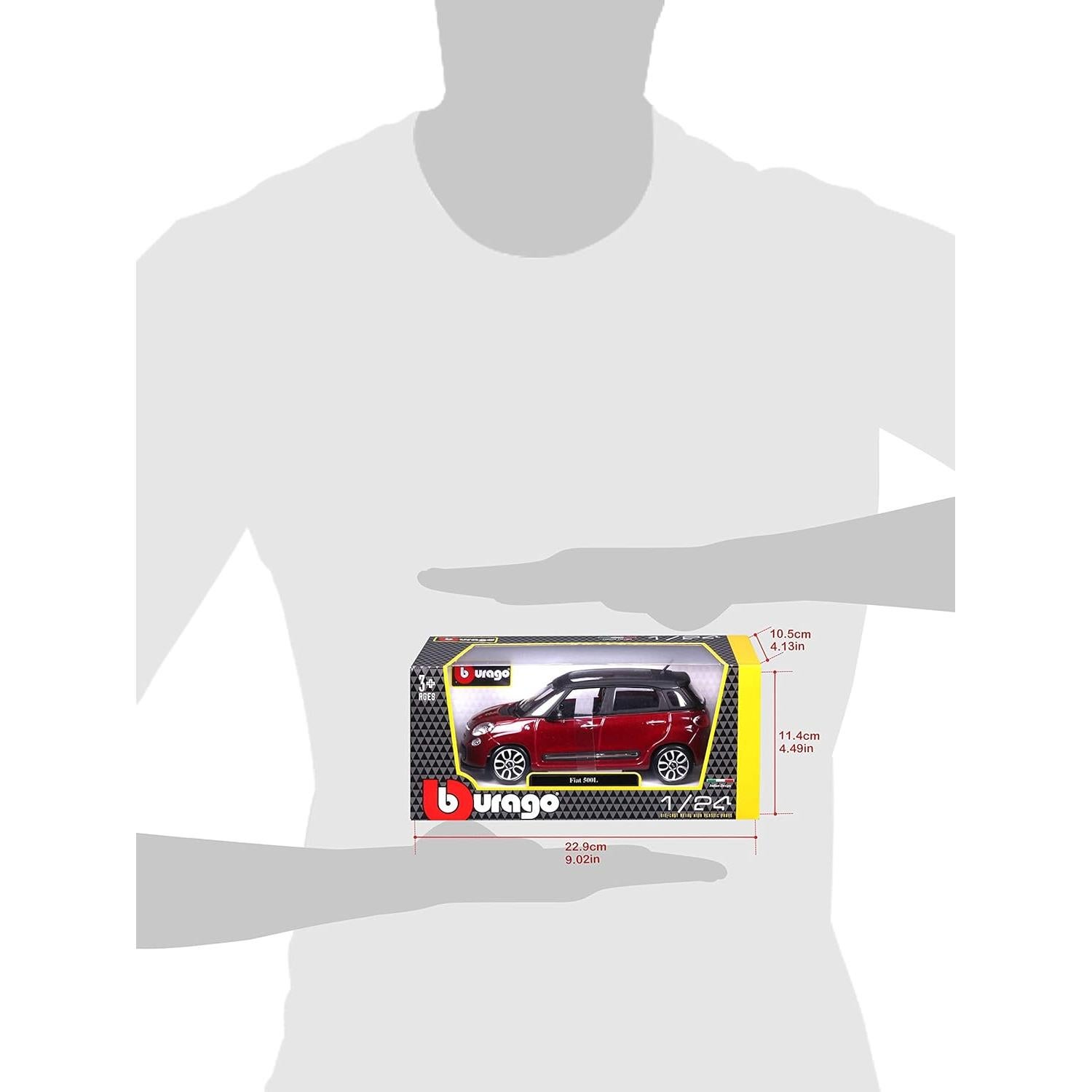 Coche de Modelo Fiat 500 Bburago Escala 1:24