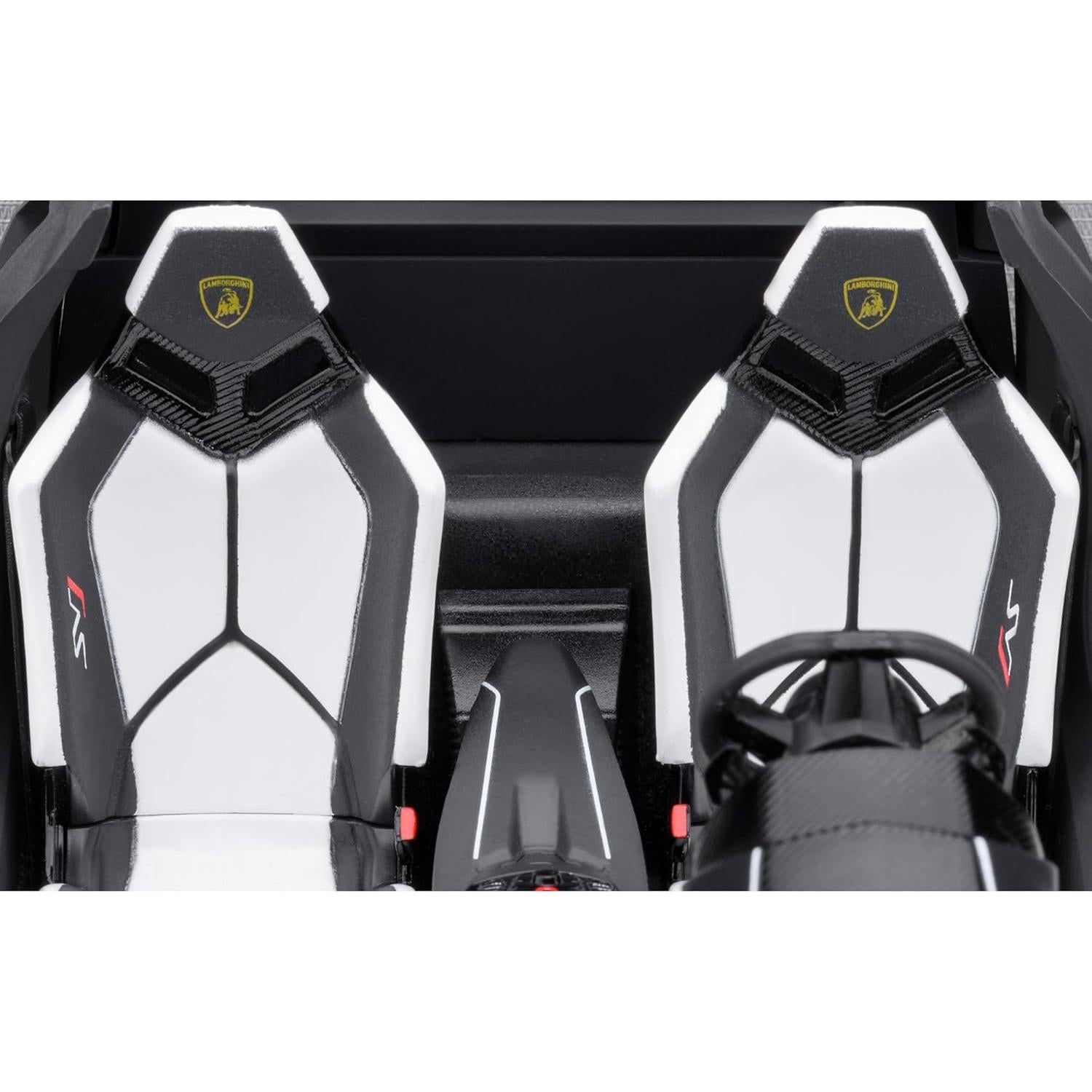 Modelo de Coche Lambo SVJ Bianco Autoart 1:18 Detalles Fieles