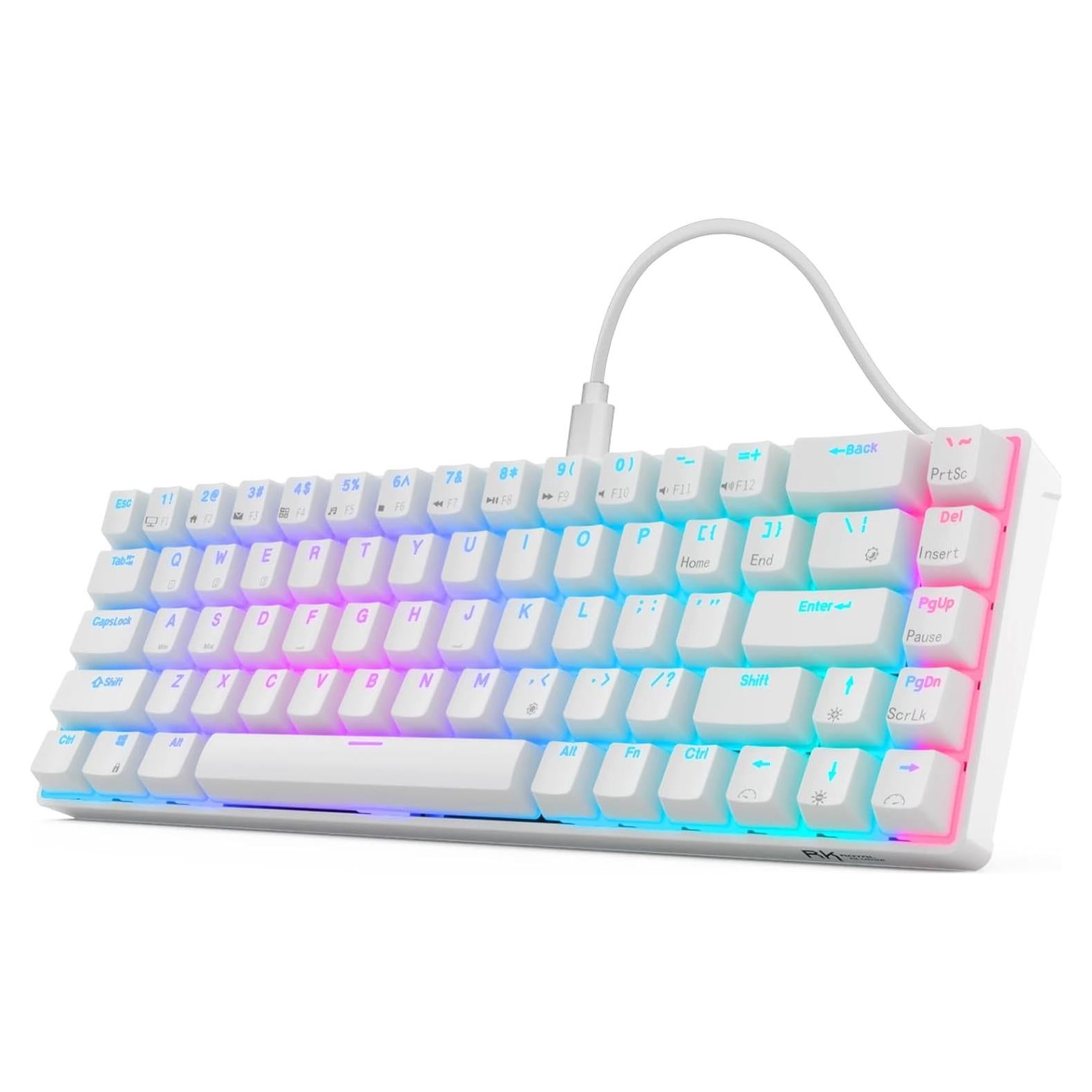 Teclado Mecánico RK ROYAL KLUDGE RK68 65% RGB Intercambiable