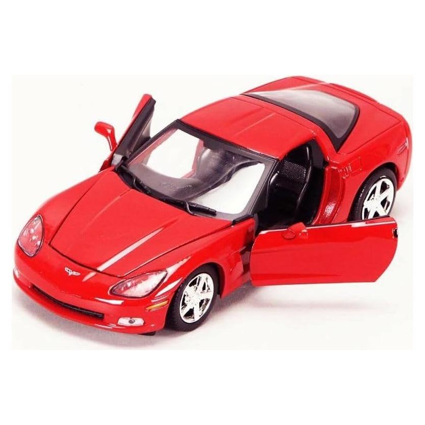Modelo Diecast 1:24 Chevy Corvette C6 Rojo Motormax 73270